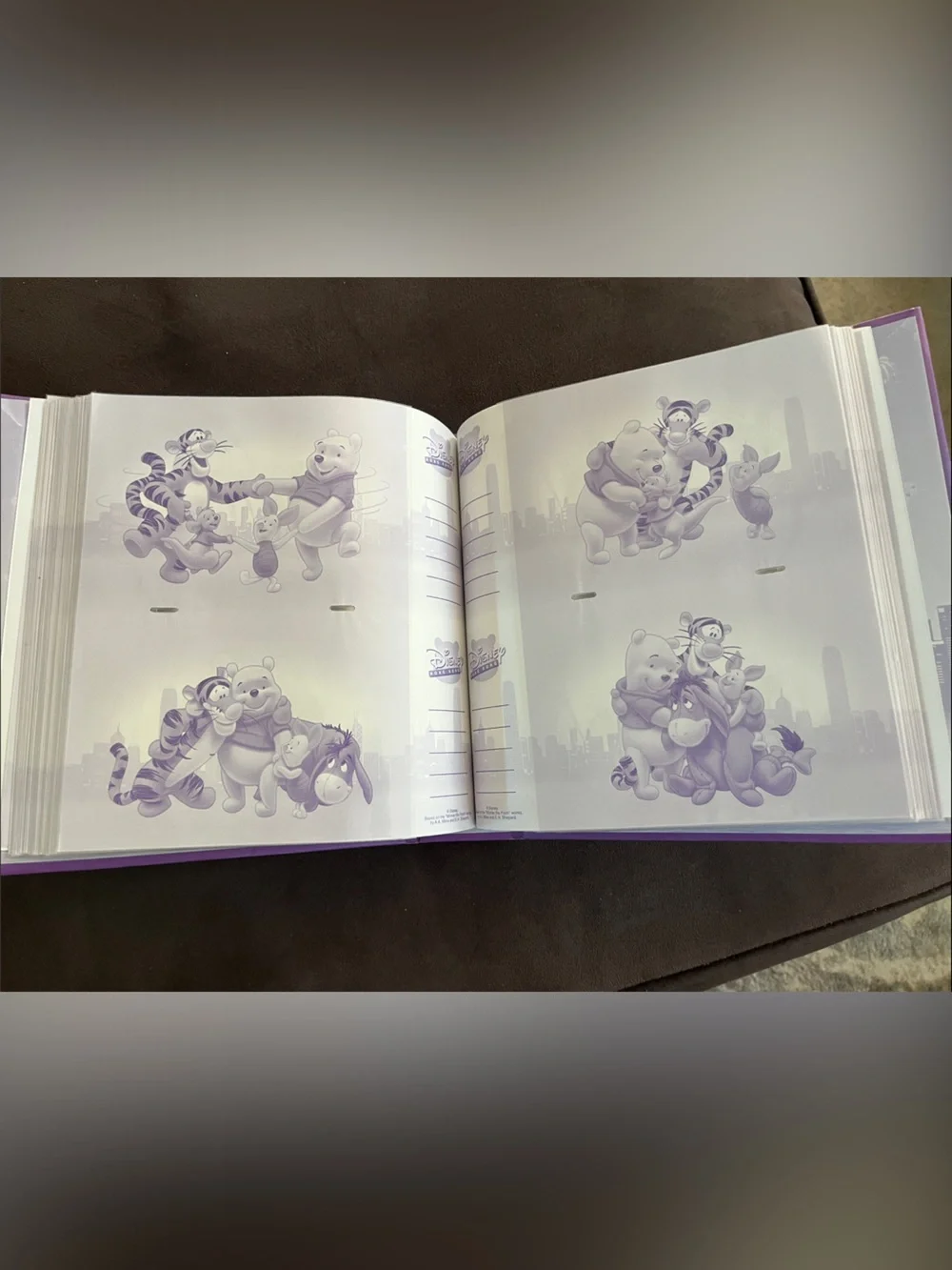 Brand new never used Disney Purple Winnie the Pooh & Friends photo album